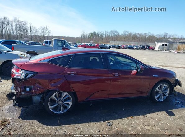 JHMZC5F16JC016049 2018 HONDA CLARITY PLUG-IN HYBRID Burgundy Widok wnętrza z tyłu
