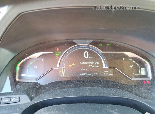 JHMZC5F16JC020179 2018 HONDA CLARITY White Вид щитка приладів