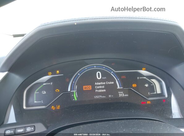JHMZC5F34KC000824 2019 HONDA CLARITY PLUG-IN HYBRID Белый Вид задних сидений