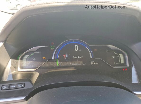 JHMZC5F36KC003448 2019 HONDA CLARITY White ხელსაწყოთა პანელის ხედი