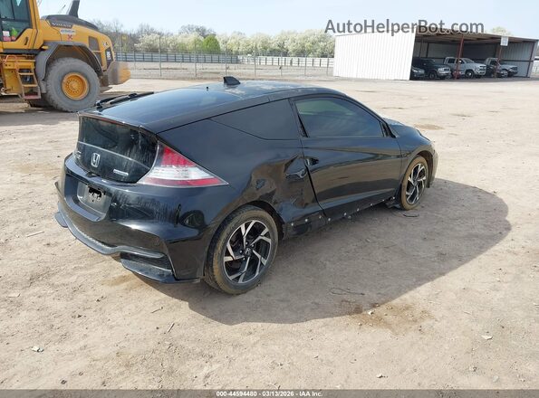 JHMZF1D65GS000325 2016 HONDA CR-Z Black Հետևի աջ