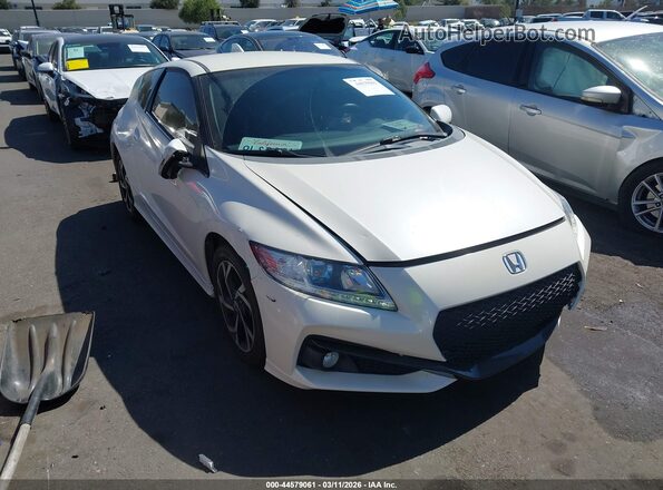 JHMZF1D67GS000813 2016 HONDA CR-Z Белый Передняя правая четверть