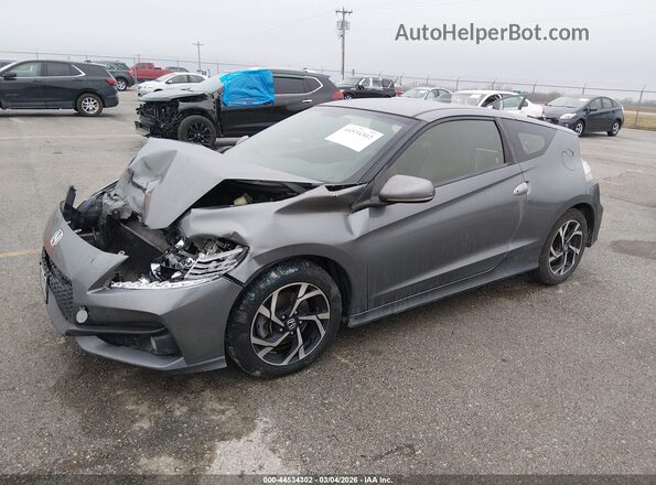 JHMZF1D68GS000772 2016 HONDA CR-Z Серый Передняя левая четверть