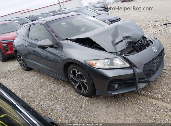JHMZF1D68GS000772 2016 HONDA CR-Z Серый Передняя правая четверть