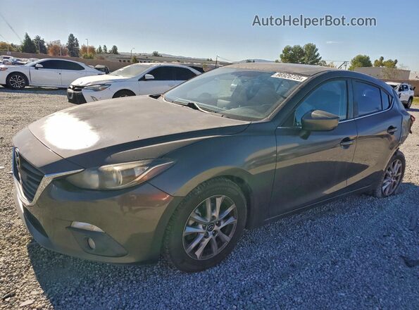 JM1BM1L74G1332829 2016 MAZDA 3 Коричневый Передняя левая четверть