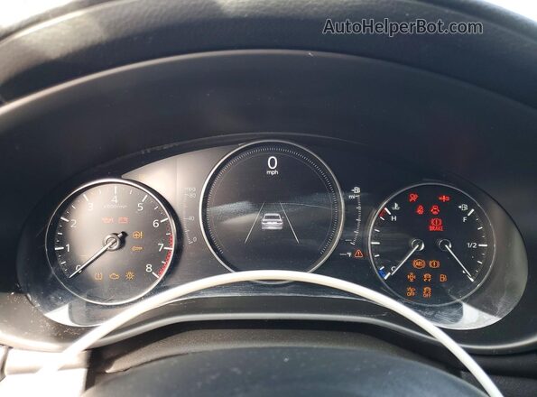 JM1BPACL9K1111336 2019 MAZDA 3 Charcoal ხელსაწყოთა პანელის ხედი