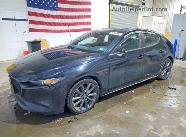 JM1BPALM1K1106141 2019 MAZDA 3 Черный Передняя левая четверть