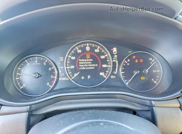 JM1BPAMM2K1131113 2019 MAZDA 3 Blue Вид щитка приладів