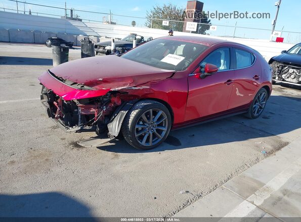 JM1BPAMM4K1135003 2019 MAZDA 3 Burgundy წინა მარცხენა ხედი სამი მეოთხედიდან