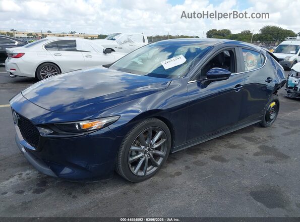 JM1BPAMM6K1140400 2019 MAZDA 3 Синий Передняя левая четверть