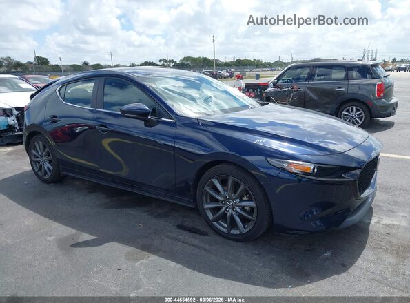 JM1BPAMM6K1140400 2019 MAZDA 3 Синий Передняя правая четверть