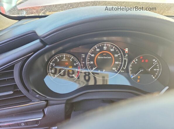 JM1BPBMM5K1128129 2019 MAZDA 3 Red Vista del cuadro de instrumentos
