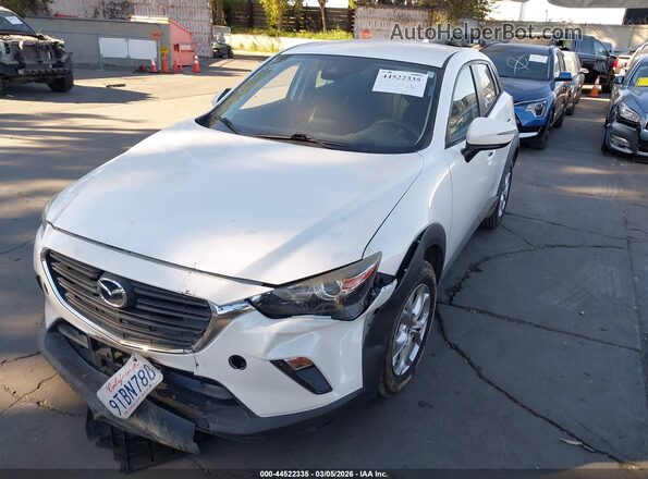 JM1DKDB71K1409683 2019 MAZDA CX-3 White Առջևի ձախ երեք քառորդ տեսարան