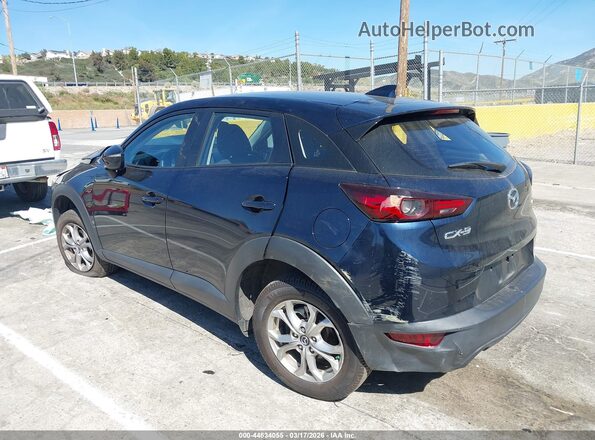 JM1DKDB71L1474616 2020 MAZDA CX-3 Blue Задня ліва чверть