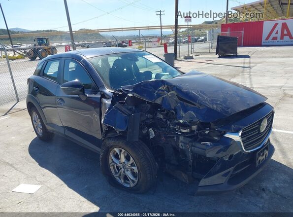 JM1DKDB71L1474616 2020 MAZDA CX-3 Blue Передня права чверть