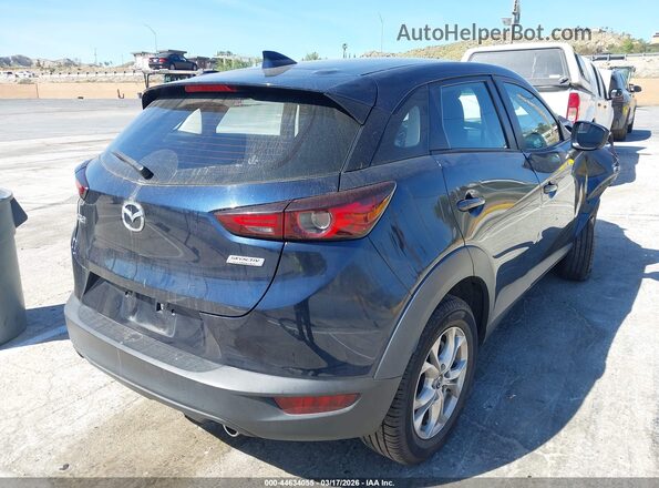 JM1DKDB71L1474616 2020 MAZDA CX-3 Blue Задня права чверть