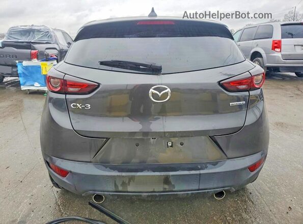 JM1DKDB79M1515477 2021 MAZDA CX-3 Gray Rear view