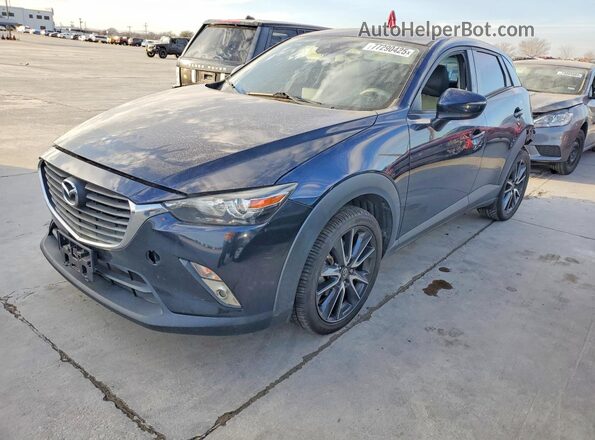 JM1DKDC76J0313843 2018 MAZDA CX-3 Синий Передняя левая четверть