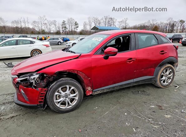 JM1DKFB77M1514128 2021 MAZDA CX-3 Красный Передняя левая четверть