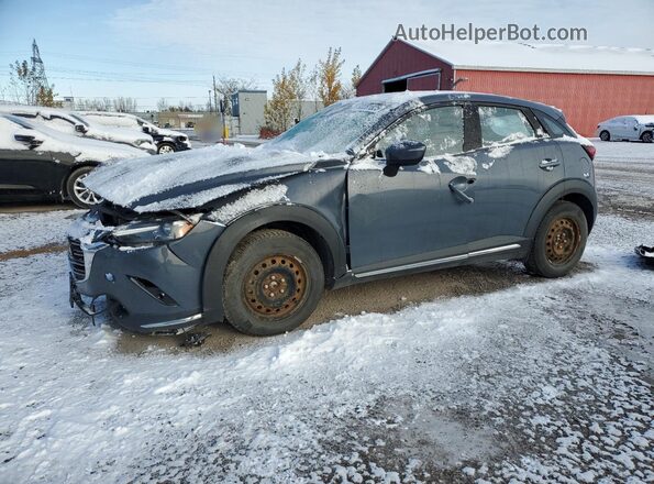 JM1DKFD70M1515747 2021 MAZDA CX-3 Серый Передняя левая четверть