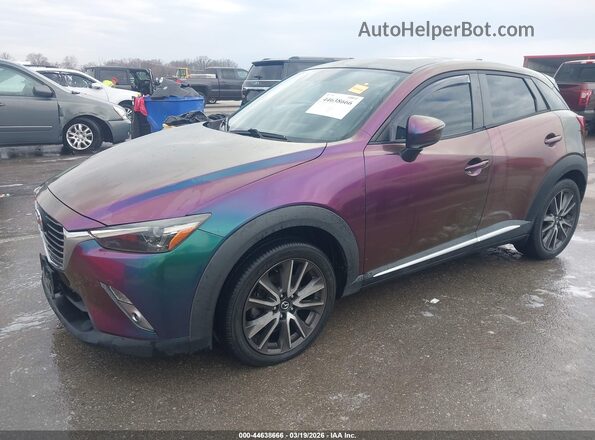 JM1DKFD72G0134122 2016 MAZDA CX-3 Blue Przód lewy