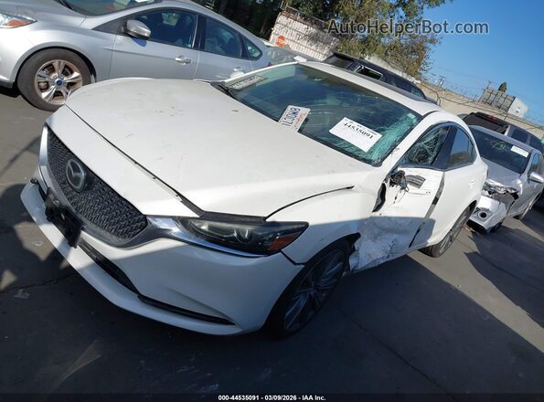 JM1GL1TY0L1512319 2020 MAZDA 6 Белый Передняя левая четверть
