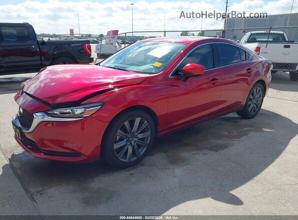 JM1GL1TY3L1527123 2020 MAZDA 6 Бордовый Передняя левая четверть