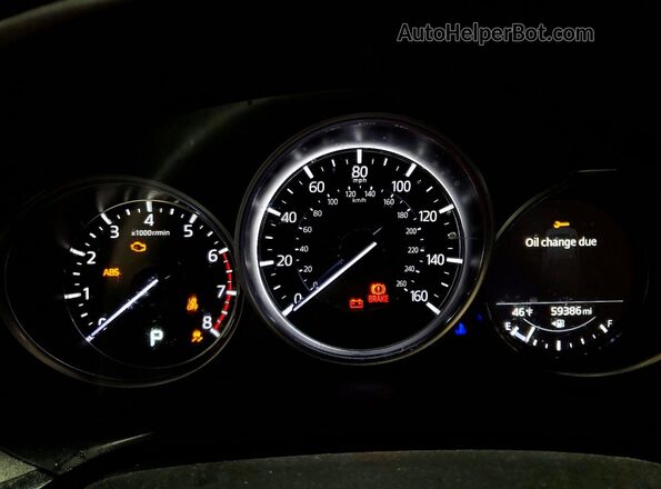 JM1GL1TY3M1601707 2021 MAZDA 6 Черный Вид щитка приборов