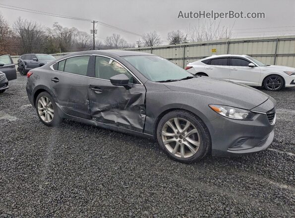JM1GL1V55H1115800 2017 MAZDA 6 Серый Передняя правая четверть