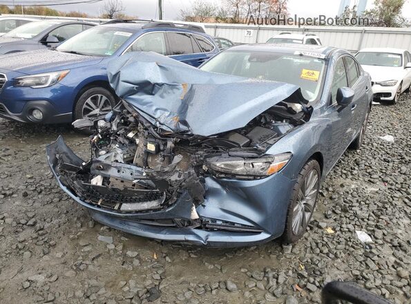 JM1GL1VM0J1313360 2018 MAZDA 6 Серый Передняя левая четверть