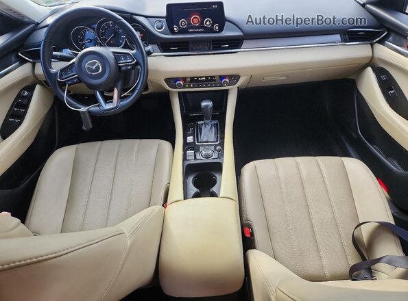 JM1GL1VM0K1510465 2019 MAZDA 6 White Dashboard view