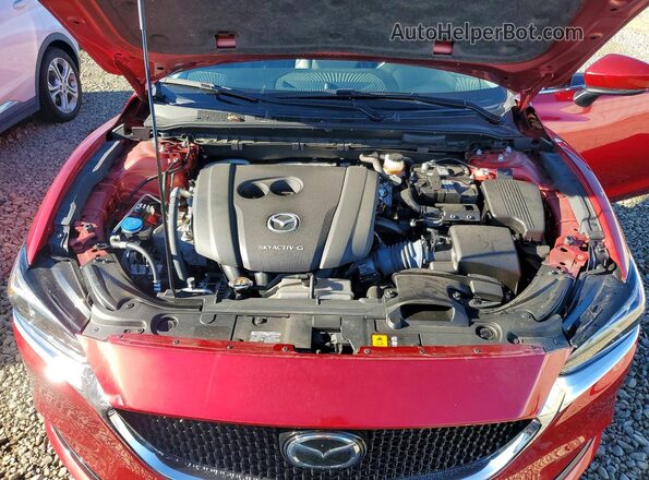 JM1GL1VM1L1512162 2020 MAZDA 6 Красный Вид задней части салона