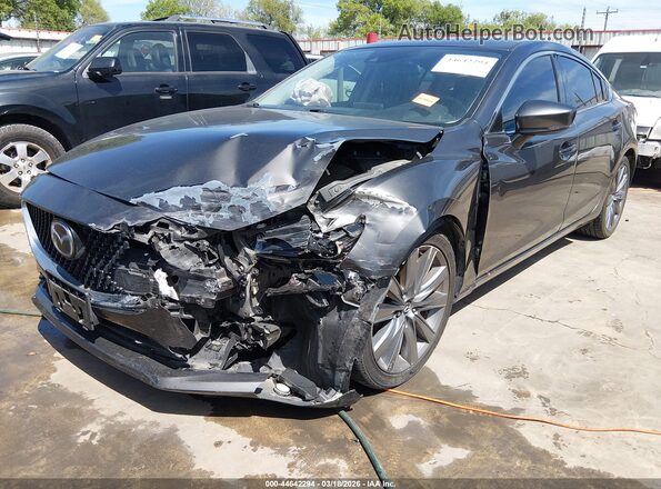 JM1GL1VM4J1327147 2018 MAZDA 6 Серый Передняя левая четверть