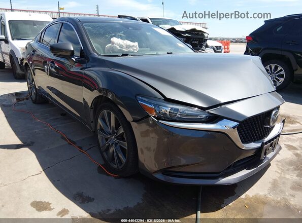JM1GL1VM4J1327147 2018 MAZDA 6 Серый Передняя правая четверть