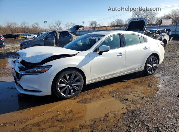 JM1GL1VM5J1312513 2018 MAZDA 6 Белый Передняя левая четверть