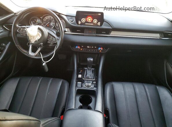 JM1GL1VM8J1315129 2018 MAZDA 6 Black Widok deski rozdzielczej