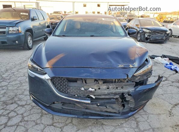 JM1GL1VM8J1315129 2018 MAZDA 6 Black Widok z przodu