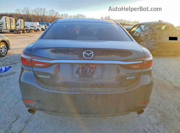 JM1GL1VM8J1315129 2018 MAZDA 6 Black Widok z tyłu