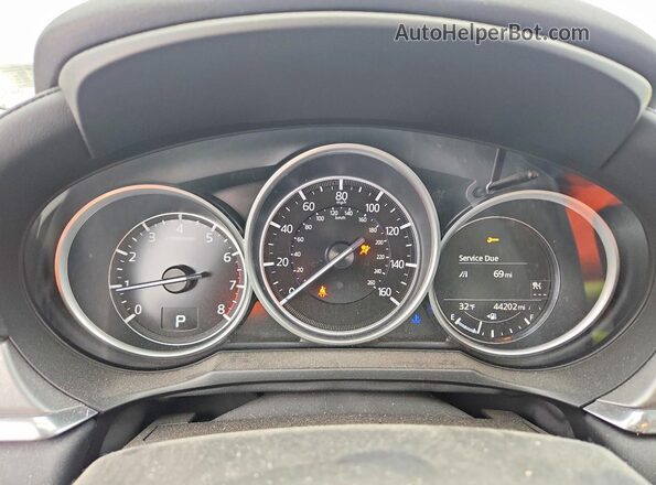 JM1GL1VM8J1326745 2018 MAZDA 6 Синий Вид щитка приборов