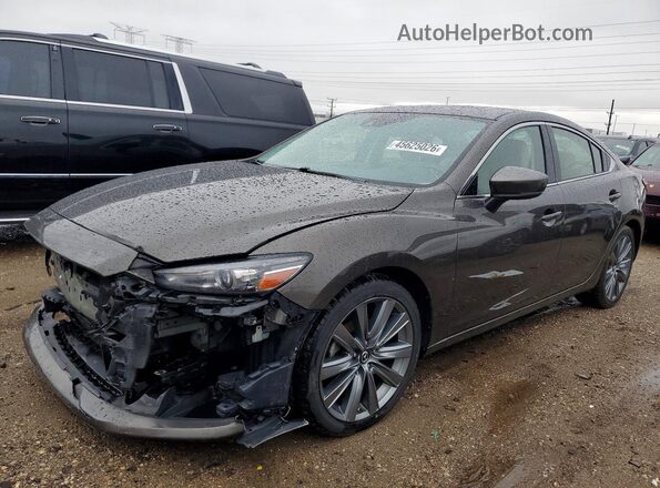 JM1GL1VM8K1500301 2019 MAZDA 6 Коричневый Передняя левая четверть