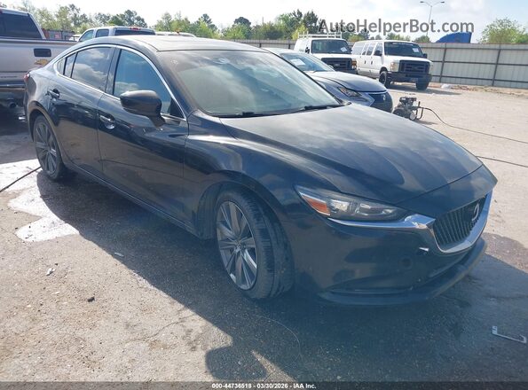 JM1GL1VM9J1312885 2018 MAZDA 6 Черный Передняя правая четверть
