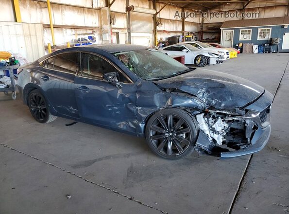 JM1GL1WY3M1611746 2021 MAZDA 6 Blue Front right