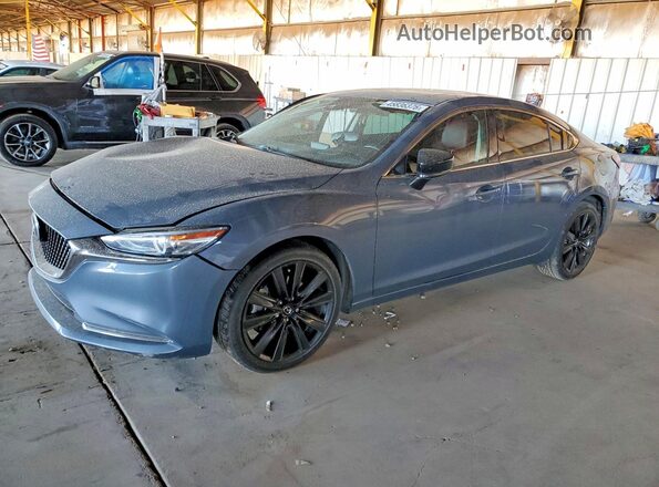 JM1GL1WY3M1611746 2021 MAZDA 6 Blue Front left