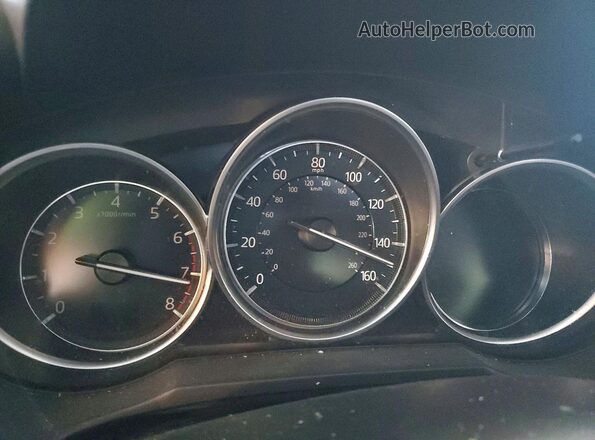 JM1GL1WY3M1611746 2021 MAZDA 6 Blue Instrument cluster view