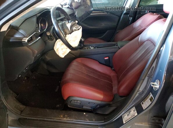 JM1GL1WY3M1611746 2021 MAZDA 6 Blue Front interior view