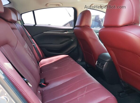 JM1GL1WY4M1610976 2021 MAZDA 6 Blue Rear seats view