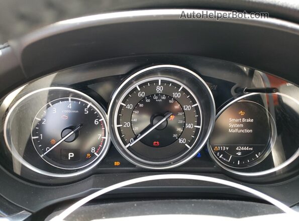 JM1GL1WY4M1610976 2021 MAZDA 6 Blue Instrument cluster view
