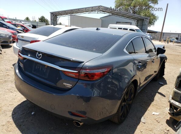 JM1GL1WY4M1610976 2021 MAZDA 6 Blue Rear right