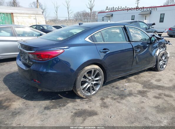 JM1GL1X57H1131185 2017 MAZDA 6 Синий Задняя правая четверть