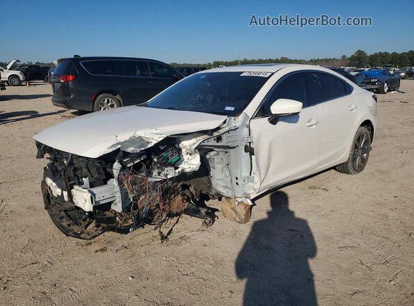 JM1GL1XY0M1619267 2021 MAZDA 6 Белый Передняя левая четверть